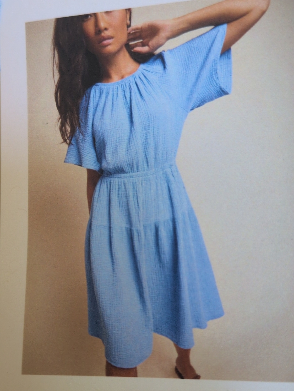 Nation LTD NWT Cotton Tiered Midi Dress